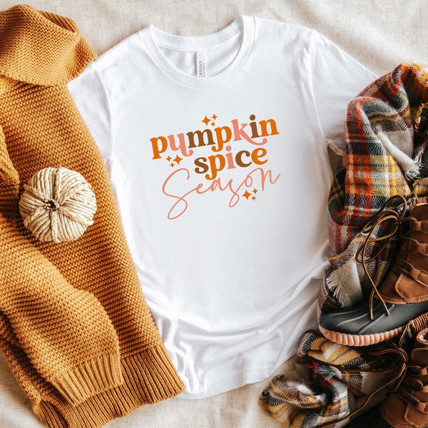 Pumpkin Spice Season Stars Short Sleeve Tee