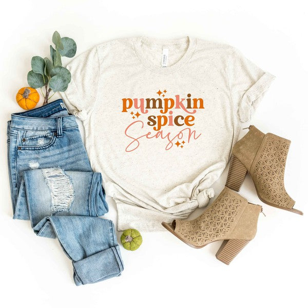 Pumpkin Spice Season Stars Short Sleeve Tee