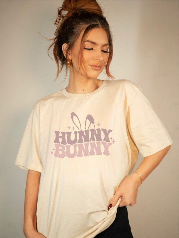 Distressed Hunny Bunny  Graphic Tee