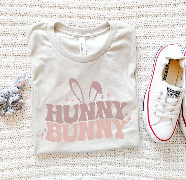 Distressed Hunny Bunny  Graphic Tee