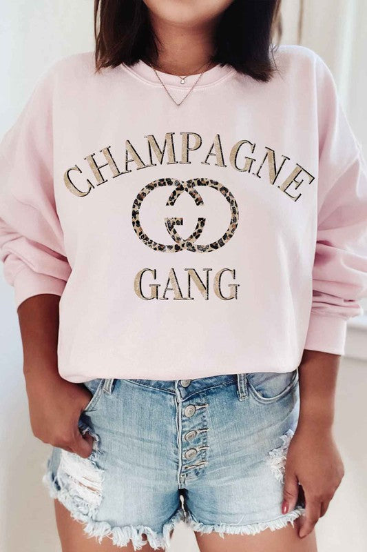 CHAMPAGNE GANG GRAPHIC SWEATSHIRT