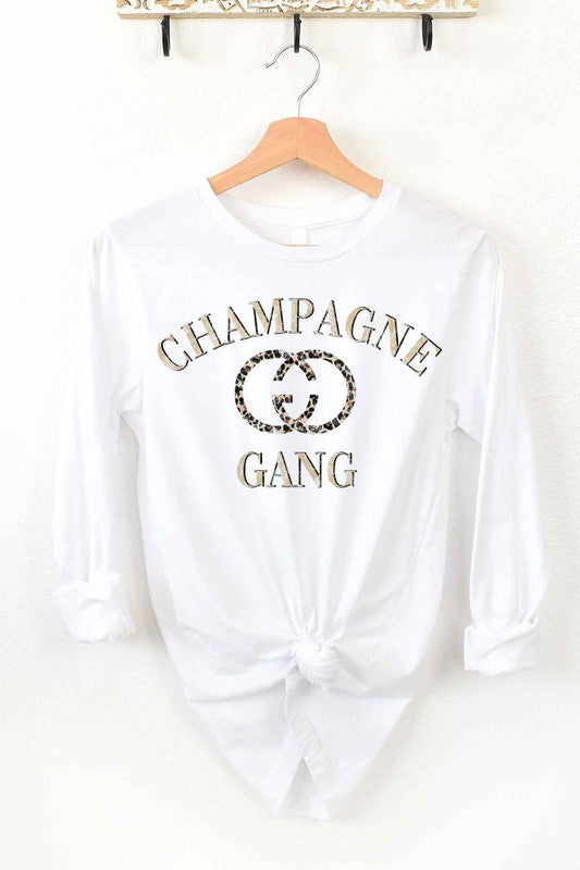 CHAMPAGNE GANG LONG SLEEVE TEE