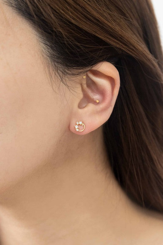 Coronal Stud Earrings